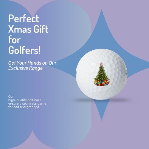 Christmas Tree Golf Balls