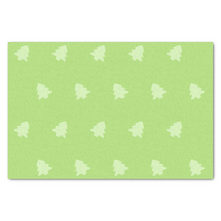 Christmas Tree Green on Green Tissue Paper Zazzle
