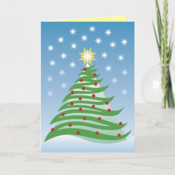 Christmas Tree Greeting Card by Lisann52 at Zazzle