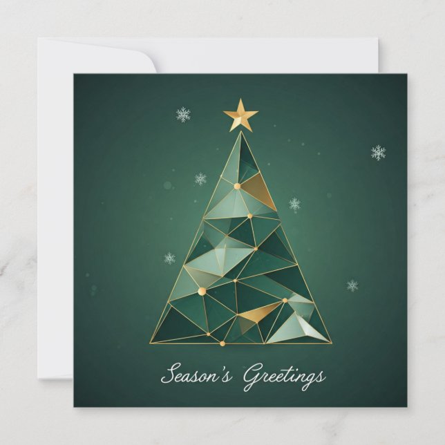 Christmas Tree Greeting Card (Front)