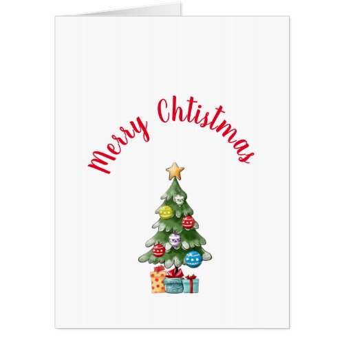 Christmas Tree greeting Card