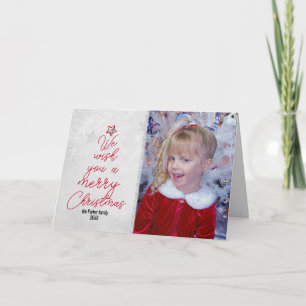 Christmas Tree Greetings Photo Card