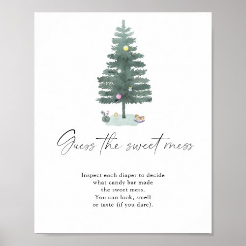 Christmas tree _ guess the sweet mess poster