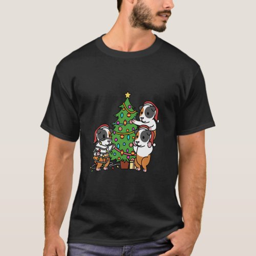 Christmas Tree Guinea Pig Pet  T_Shirt