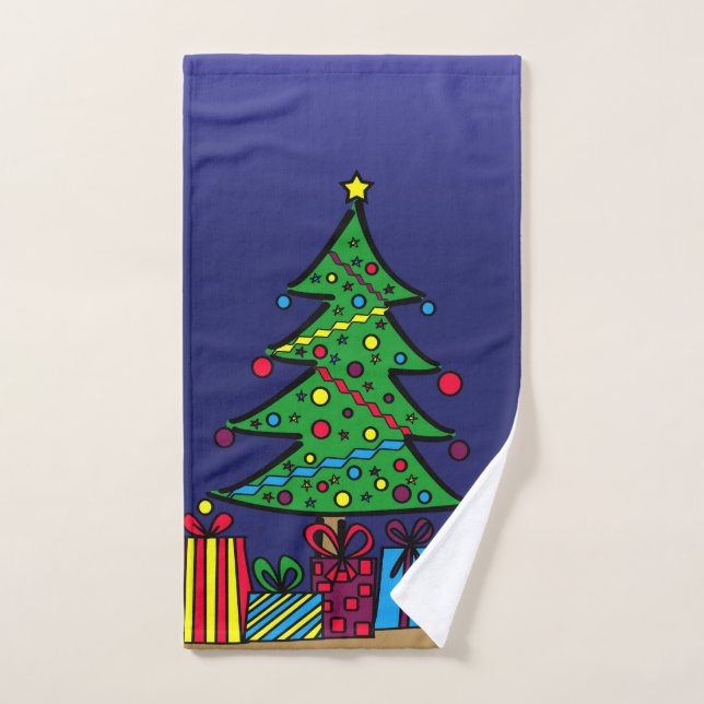 Christmas tree hand towel  (Hand Towel)