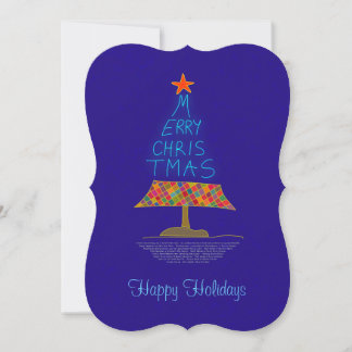 Christmas Tree Handwritten Holiday Card