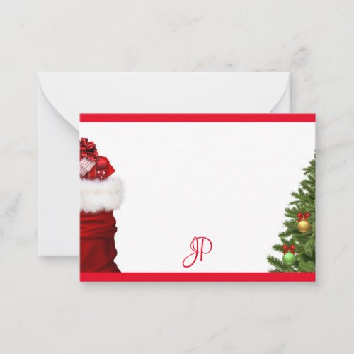 Christmas Tree Handwritten Monogram Template