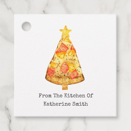 Christmas Tree Hawaiian Pizza From The Kitchen Of Favor Tags