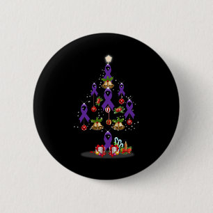 Christmas Tree Heimerheimers Awareness Tee Gift Fo Button