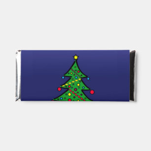 Christmas tree hershey bar favors