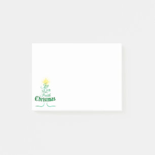 Christmas Tree Holiday Calligraphy Post-it Notes