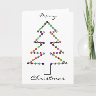 Christmas tree holiday card