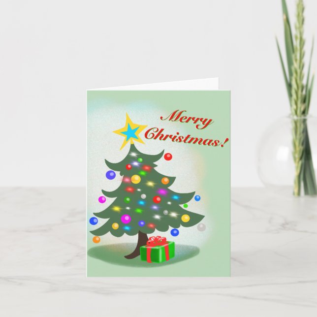 Christmas Tree Holiday Card (Front)