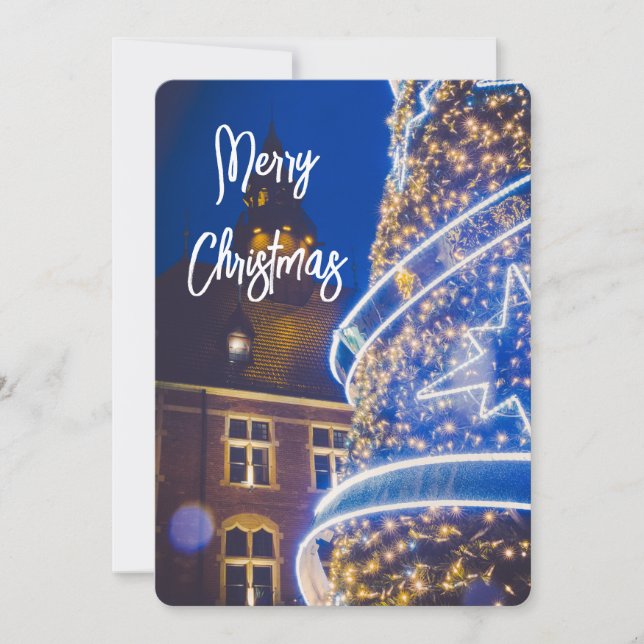 Christmas tree holiday card (Front)