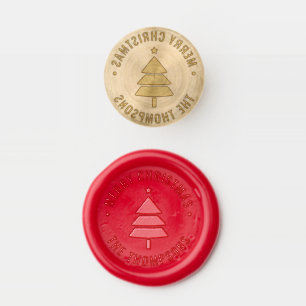 Christmas Tree Holiday Envelope Wax Seal Stamp