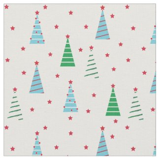 Christmas Tree Holiday Fabric