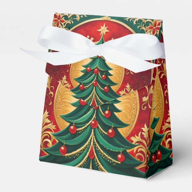 Christmas Tree Holiday Gift Box (Front Side)