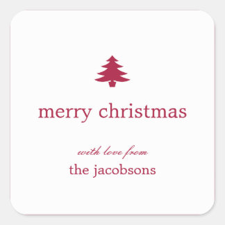 Christmas Tree Holiday Gift Stickers