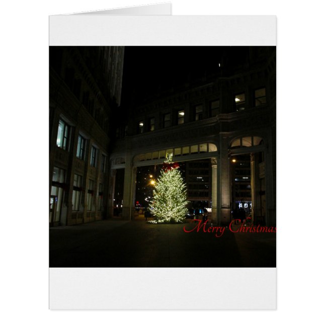 Christmas Tree Holiday Greeting Card (Front)