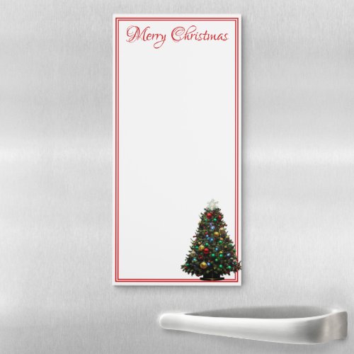 Christmas Tree Holiday Magnetic Notepad