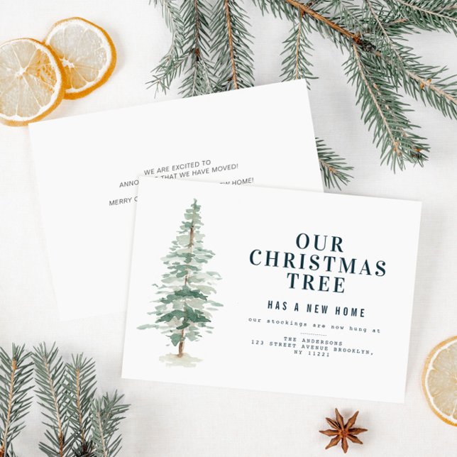 christmas tree holiday moving announcement (Creator Uploaded)