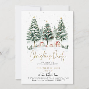 Christmas Tree Holiday party Invitation