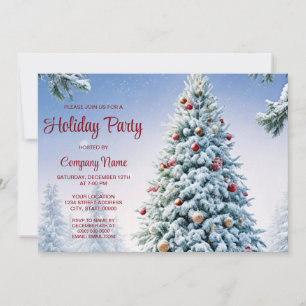 Christmas Tree Holiday Party Invitation