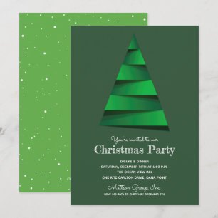 Christmas Tree Holiday Party Invitations