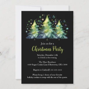 Christmas Tree Holiday Party Invite
