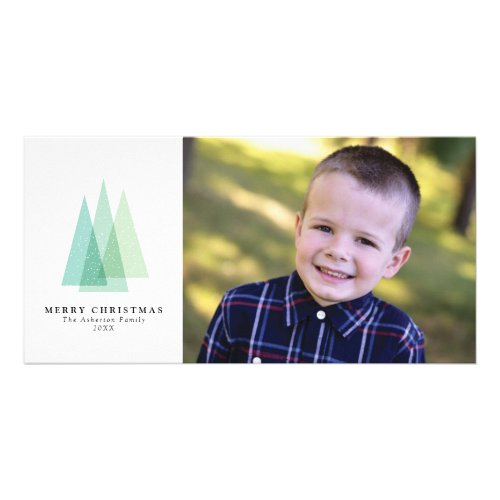 Christmas tree holiday photo card