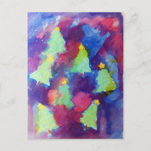 CHRISTMAS TREE HOLIDAY POSTCARD