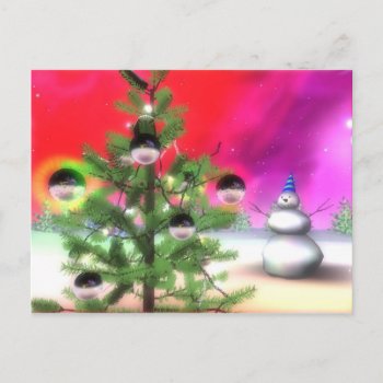 Christmas-tree Holiday Postcard by pabgomz005 at Zazzle