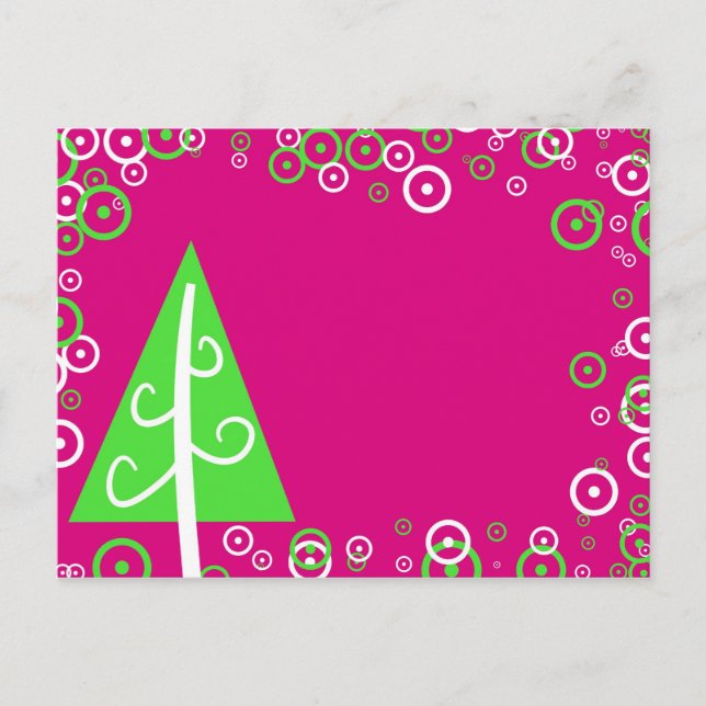 Christmas Tree Holiday Postcard (Front)