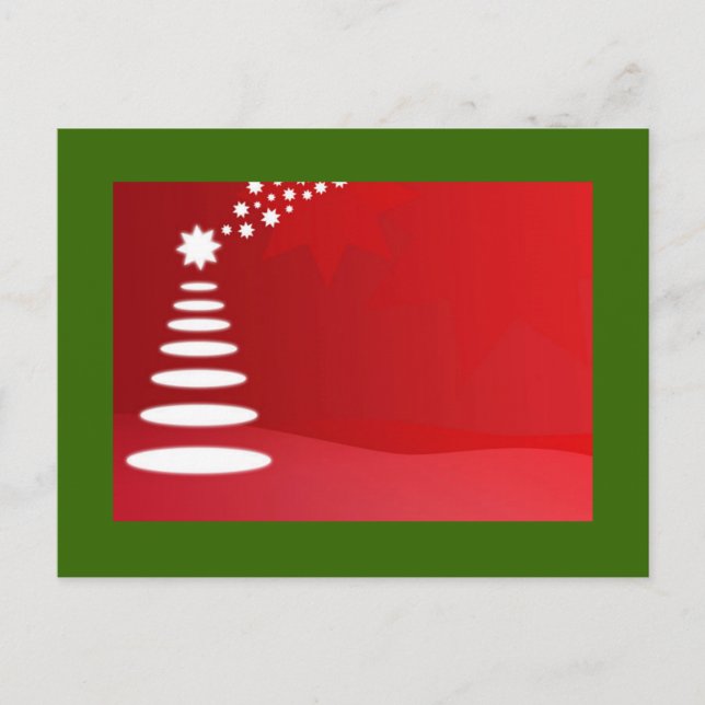 Christmas Tree Holiday Postcard (Front)