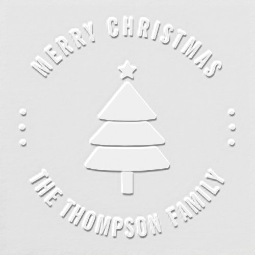 Christmas Tree Holiday Seal Custom Embosser