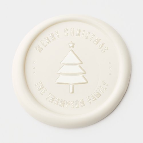 Christmas Tree Holiday Seal Custom Name Wax Seal Sticker