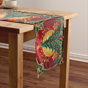 Christmas Tree Holiday Table Runner