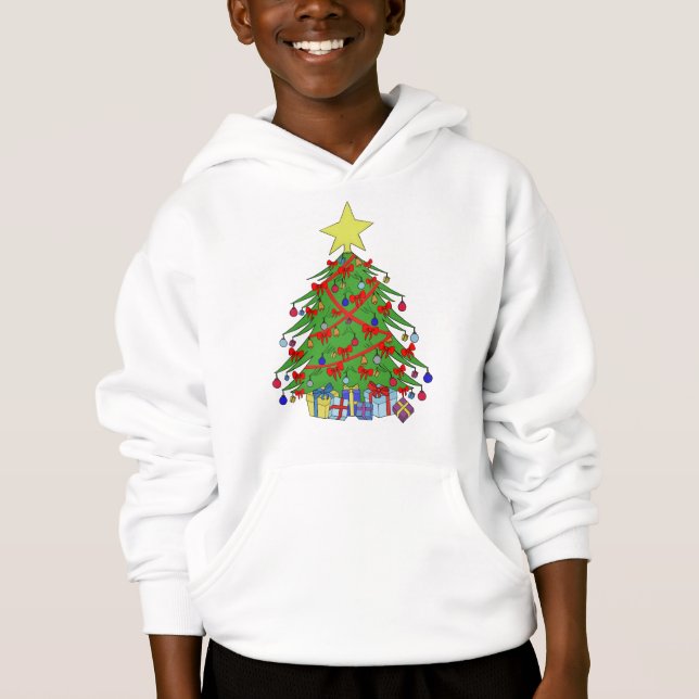 Christmas tree hoodie (Front)