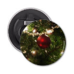 Christmas Tree I Holiday Pretty Green and Red Bottle Opener