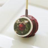 Christmas Tree I Holiday Pretty Green and Red Cake Pops (Front Insitu)