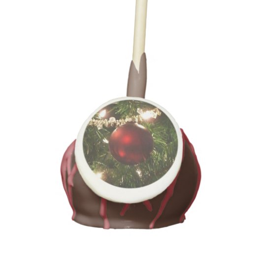 Christmas Tree I Holiday Pretty Green and Red Cake Pops (Front)