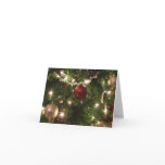 Christmas Tree I Holiday Pretty Green and Red Card