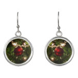 Christmas Tree I Holiday Pretty Green and Red Earrings