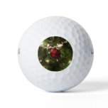 Christmas Tree I Holiday Pretty Green and Red Golf Balls