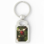 Christmas Tree I Holiday Pretty Green and Red Keychain