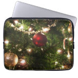 Christmas Tree I Holiday Pretty Green and Red Laptop Sleeve