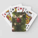 Christmas Tree I Holiday Pretty Green and Red Playing Cards