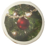 Christmas Tree I Holiday Pretty Green and Red Sugar Cookie
