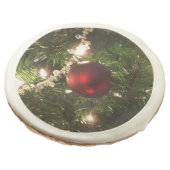 Christmas Tree I Holiday Pretty Green and Red Sugar Cookie (Angled)