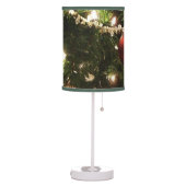 Christmas Tree I Holiday Pretty Green and Red Table Lamp (Left)